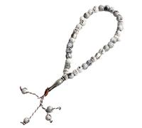 Pulsera de cuentas para hombre, pulsera de fe, pulsera de la suerte con cuentas sánscritas árabes, pulsera ligera de Allah, cadena de cuentas con colgantes de Dios, joyas con símbolos religi, Fare