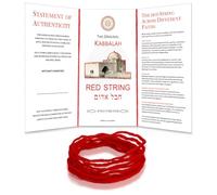 Pulsera de cuerda roja de Kabbalah, pulsera de la suerte bendecida en la tumba de Raquel, Israel Pulsera roja original de Kabbalah 1.5M con oración e instrucciones y certificado de autenticidad