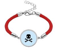 Pulsera de cuerda roja de la suerte hecha a mano con diseño de vela de verano Priate Danger l