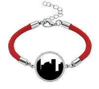Pulsera de cuerda roja hecha a mano con el puente del puerto de Sídney, Australia City
