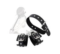 Pulsera De Cuero Negro Collar para Mascotas, TamañO Ajustable, Equipo De Fitness úNico, Adecuado para Principiantes - K18