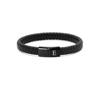 Pulsera de cuero para hombre HAYOUWAY con inicial grabada A-Z, regalos de cumpleaños para hombres, papá, él, novio, hijo, pulsera de cuero trenzado personalizada, regalos del día del padre
