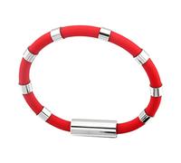 Pulsera de cuero reloj 38 resistente al agua, correa de silicona antiestática con 8 trabillas, elimina aniones estáticos corporales, correa de mano, para correr, invierno, cruzar, pulsera para hombre