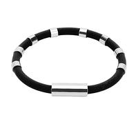 Pulsera de cuero reloj 38 resistente al agua, correa de silicona antiestática con 8 trabillas, elimina aniones estáticos corporales, correa de mano, para correr, invierno, cruzar, pulsera para hombre
