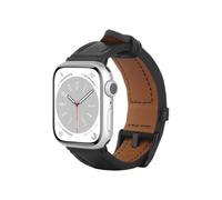 Pulsera de cuero Timeless para Apple Watch 40/41/42mm, negro