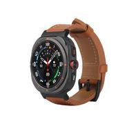 Pulsera de cuero Timeless para Samsung Galaxy Watch Ultra (25/24), marrón