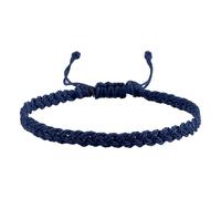 Pulsera de cuero trenzada a mano con sesgo y nudo, pulseras para mujeres, adecuadas para hombres y mujeres, pulseras con cuentas compatibles con hacer (E, talla única), talla única, Algodón, Sin gemas
