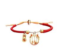 Pulsera de dragón de año nuevo, pulsera del zodiaco chino dragón | con colgante de dragón, regalo de cumpleaños para niño y niña, Se référer au descriptif, Consulte la descripción, Sin gema