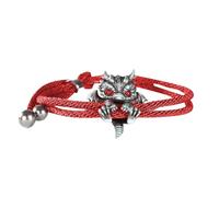 Pulsera de dragón de plata para mujer, Braselet Dregon retro trenzada, joyas, multiusos, para cumpleaños, San Valentín, festivales, cumpleaños, este encantador es bellamente Co, Se référer au
