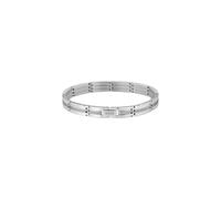 BOSS Brazalete en tono plateado con rayas y logo en el cierre - StyleBROOKS, HB1580803 Tono plateado pcs.