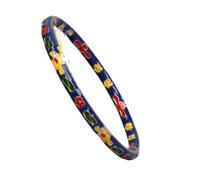 Pulsera de esmalte,Vintage Bangles Brazalete fino de filigrana esmaltada Cloisonne Vintage, brazaletes étnicos tradicionales hechos a mano, accesorios de moda for mujer, regalo(Blue_Diameter:58mm)
