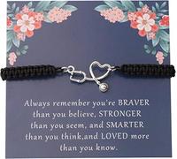 Pulsera de estetoscopio, regalo de graduación para estudiantes de medicina, You are Braver Stronger Smarter Than You Think, br, Terciopelo