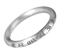 Pulsera de Estilo Chino Vintage S999 Pulsera de Plata Esterlina Pulsera de Estilo Vintage Buda Encanto Lotus Método Antiguo Pulsera Hueca Acerca de 33G, LJBLEUSK