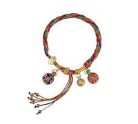 Pulsera de feliz cumpleaños, pulsera de reencarnación, cuerda colorida, tragar de oro de la reencarnación, mala suerte, resolución tibetana tejida a mano tibetana., talla única, Cuerda