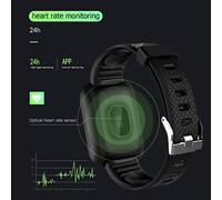 Pulsera de Fitness Inteligente D13 Reloj Deportivo Resistente Al Agua con Monitor de Frecuencia Cardíaca para iOS y, Pantalla de 1,3 Pulgadas para Monitorización del Sueño y Recuento de