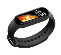 Pulsera de Fitness Inteligente M7 de Silicona con Pantalla Grande, Monitor de Ritmo Cardíaco y Sueño, Negra