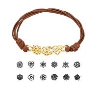 Pulsera de flor de nacimiento personalizada, pulsera de flor de mes de cumpleaños personalizada 1-8 para las mujeres, regalos de cumpleaños personalizados del día de la madre para mamá, abuela, amigo