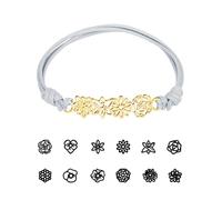 Pulsera de flor de nacimiento personalizada, pulsera de flor de mes de cumpleaños personalizada 1-8 para las mujeres, regalos de cumpleaños personalizados del día de la madre para mamá, abuela, amigo