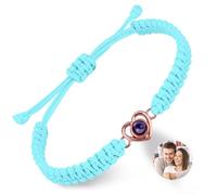 Pulsera de fotos personalizada, pulsera de proyección hecha a mano, carga tu propia foto, pulseras personalizadas para el día de San Valentín, cumpleaños, cualquier día especial, talla única, Metal