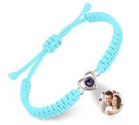 Pulsera de fotos personalizada, pulsera de proyección hecha a mano, carga tu propia foto, pulseras personalizadas para el día de San Valentín, cumpleaños, cualquier día especial, talla única, Metal