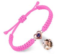 Pulsera de fotos personalizada, pulsera de proyección hecha a mano, carga tu propia foto, pulseras personalizadas para el día de San Valentín, cumpleaños, cualquier día especial, talla única, Metal