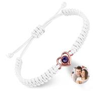 Pulsera de fotos personalizada, pulsera de proyección hecha a mano, carga tu propia foto, pulseras personalizadas para el día de San Valentín, cumpleaños, cualquier día especial, talla única, Metal