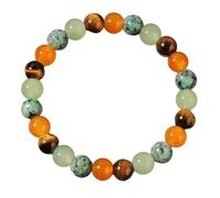 Pulsera de fuerza y poder personal con infusión de reiki, joyería de reiki, pulseras de piedras preciosas, pulseras de cristal FgY949, length-19cm, Cristal