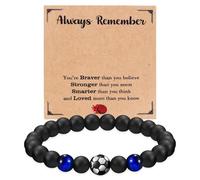 Pulsera de fútbol, regalo para chicos, chicos, chicos, chicos, chicos, idea de regalo para hijo, adolescente, sobrino, hermano, 5, 6, 7, 8, 9, 10, 11, 12 años regao de cumpleaños X-Large cuerdas