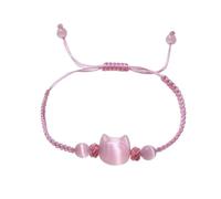 Pulsera de gato de atracción de dinero, pulseras de obsidiana negra para mujer, pulsera de cuentas de piedra de riqueza, prosperidad y abundancia, pulseras de cuentas de suerte, pulseras de cuentas de