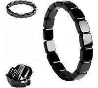 Pulsera de hematita Hemys, inspirada en generales romanos y guerreros vikingos, el uso diario conecta el campo de energía para aumentar naturalmente el metabolismo, restaurar la confianza y el borde