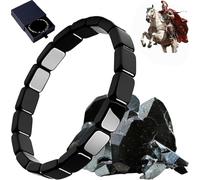 Pulsera De Hematita Joyería - Pulsera Masculina Con Hematita Natural ,Favorece el metabolismo de forma natural, es apto tanto para hombres como para mujeres y su tamaño es ajustable,realza tu encanto