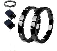 Pulsera de Hematita para Hombre, Elegante Pulsera Negra con Piedras Preciosas de Hematita, Potencia tu Fuerza Interior, Recupera tu Confianza y tu Éxito para Hombres y Mujeres