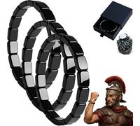 Pulsera de hematita para hombre, original, centrada, fuerte y lista para enfrentarse a cualquier cosa, pulsera de hematita con cajas, talla única, Hematita, No es una piedra preciosa