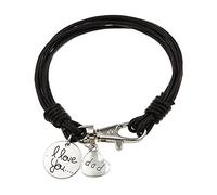 Pulsera de hombre de aleación de cuero, cierre de titanio, estilo clásico con imanes, pulsera de piel auténtica para hombre, cierre de titanio, muy práctica y popular Clever Design