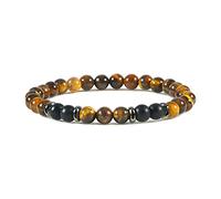 Pulsera de hombre hecha a mano con hilo clásico de piedra natural, pulseras de cuentas de 6mm para mujer, joyería de Yoga, regalo-mate-ojo de tigre_China