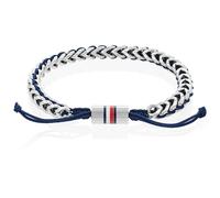 Pulsera de Hombre TOMMY HILFIGER BRAIDED 2790511 Acero Inoxidable de Tela Azul
