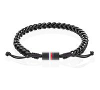 Pulsera de Hombre TOMMY HILFIGER BRAIDED 2790513 Acero Inoxidable de Tela Negro