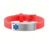 Pulsera de identificación médica grabada personalizada que brilla en la oscuridad, noche, nombre personalizado ICE penicilina alimentos alergia conciencia silicona brazalete, joyería médica, Acero