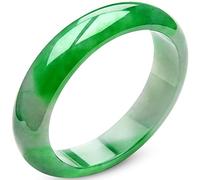 Pulsera de jade birmano para mujeres Jade Bangle Sun Green Jadeite Bangles Regalo para joyas de madre (tamaño: 54 mm)