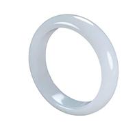 Pulsera De Jade Blanco Suet Pulsera De Jade Blanco Pulsera De Jade De Mujer De Moda Pulsera De Estilo Retro Clásico para Damas Y Niñas con Certificado (Color : White, Size : 66mm)
