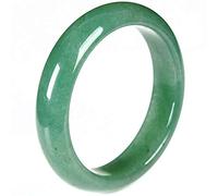 Pulsera de jade para mujer, aventurina verde natural, piedra preciosa de jade retro, estilo chino, regalo para el día de la madre (63-64 mm)