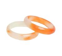 Pulsera de jade para mujer, jade naranja natural, joyería de Feng Shui, regalo de buena suerte con caja de joyería para estilo y prosperidad, 56mm