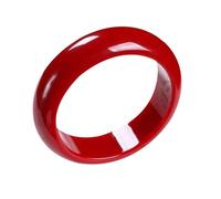 Pulsera de Jade Rojo, para Mujer, ágata de Hielo Genuina ensanchada y Engrosada, Pulsera Vintage para Mujer