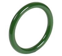 Pulsera de jade verde fina y redonda para mujer, joyería natural auténtica Waimengke, talla única, Ágata