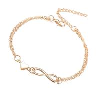 Pulsera de joyería de corazón - Diseño hecho a mano, estilo de aleación | Joyas cómodas, accesorio de amor para su hija novia novia esposa para el uso diario y como regalo, Se référer à la description