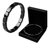 Pulsera de joyería de hematita neutra, pulsera elástica de cuentas cuadradas de hematita natural, diseño simple y elegante, dada a la persona más preciada, talla única, Hematita, 0