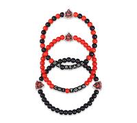 Pulsera de la amistad con cuentas de FOCO Chicago Bears NFL, paquete de 3