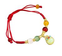 Pulsera de la amistad tejida a mano, longitud ajustable, multicolor, unisex, accesorio para uso diario