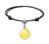 Pulsera De La Constelación Del Zodiaco, Pulsera Negra De La Gema Del Tiempo Creativo, Pulsera Trenzada Ajustable, Mujeres/Hombres, Horóscopo, Astrología Celestial, Joyería De Moda Para Mujer, Reg