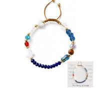 Pulsera de la historia de Jesús ajustable con símbolo de la historia de | Wear the Story Carry the Faith Pulsera para mujer, pulseras apilables trenzadas con cuentas